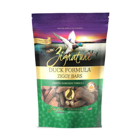 Zignature Ziggy Bars Duck Dog Treats 12oz - Poudre Pet and Feed Supply